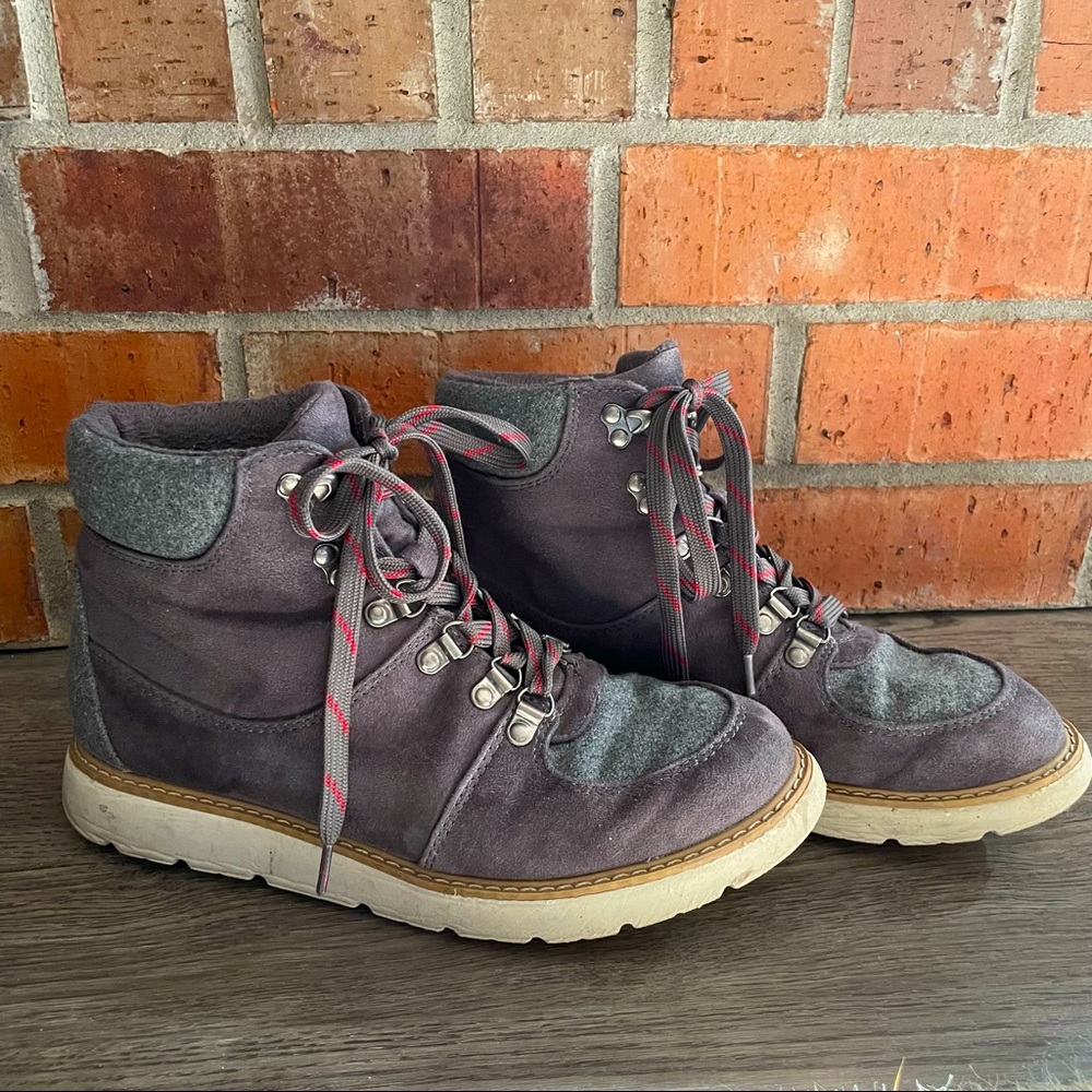 Lace Up Suede Boots